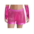 thumbnail image 5 of TSSOE 2-piece Sequins Jazz Hip Hop Dance Outfits for Girls Sleeveless Criss Cross Back Crop Top with Shorts Set Dancewear Hot Pink 14, 5 of 7