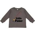 thumbnail image 3 of Inktastic Little Fisher Fishing Boys or Girls Long Sleeve Toddler T-Shirt, 3 of 5