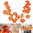 thumbnail image 1 of Decoración de otoño, 20 hojas artificiales Led, Hojas de arce, guirnalda que cae, decoración de luces, Halloween, Navidad, 1 of 5