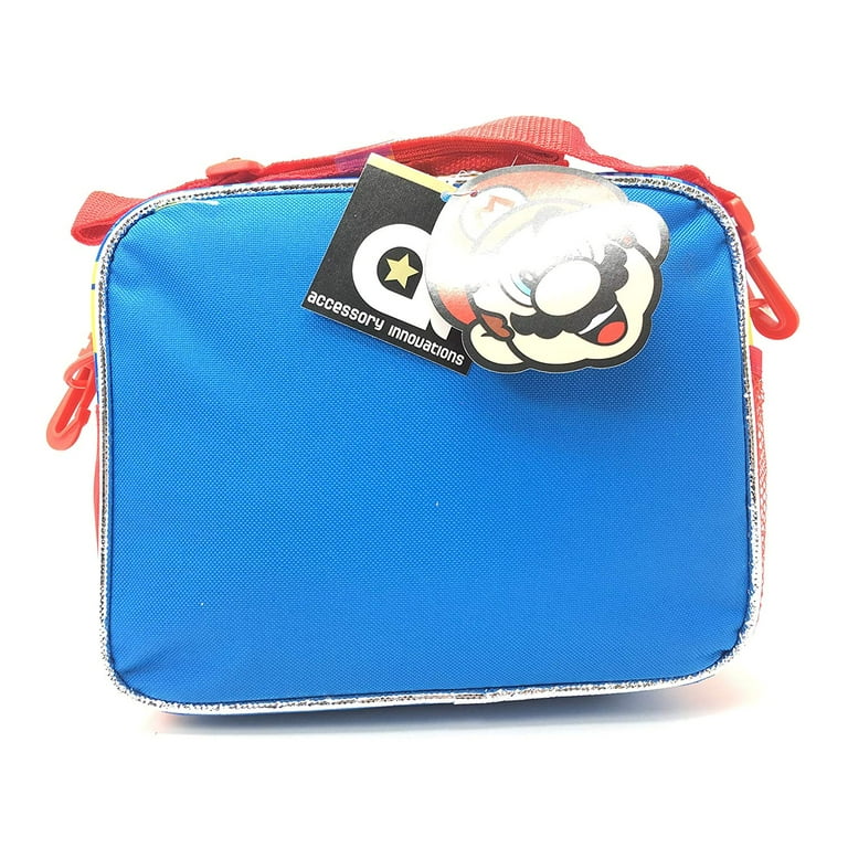 Lunch Bag - Nintendo - Super Mario - Luigi/Yoshi/Toad Red+Blue