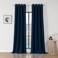 thumbnail image 1 of Cortinas Blackout Joydeco Juego de 2 Paneles de 108 cm de Largo Azul Marino, 1 of 7