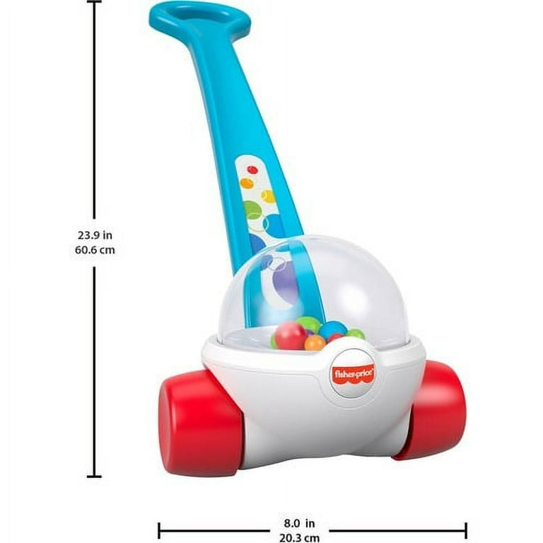 Fisher-Price Classic Corn Popper - Skill Learning: Gross Motor, Sensory, Color, Sound, Senses - 1-3 Year - Blue Fisher-Price Classic Corn Popper - Skill Learning: Gross Motor, Sensory, Color, Sound, Senses - 1-3 Year - Blue