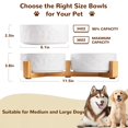 thumbnail image 2 of Juego de Comederos para Perros Xihan con Soporte de Madera y Tapete para Perros Medianos, 2 of 7