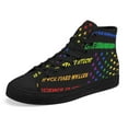 thumbnail image 6 of Black Lives Matter Love Is Love w High Top Canvas Shoes Sneakers Black Size 13, 6 of 7
