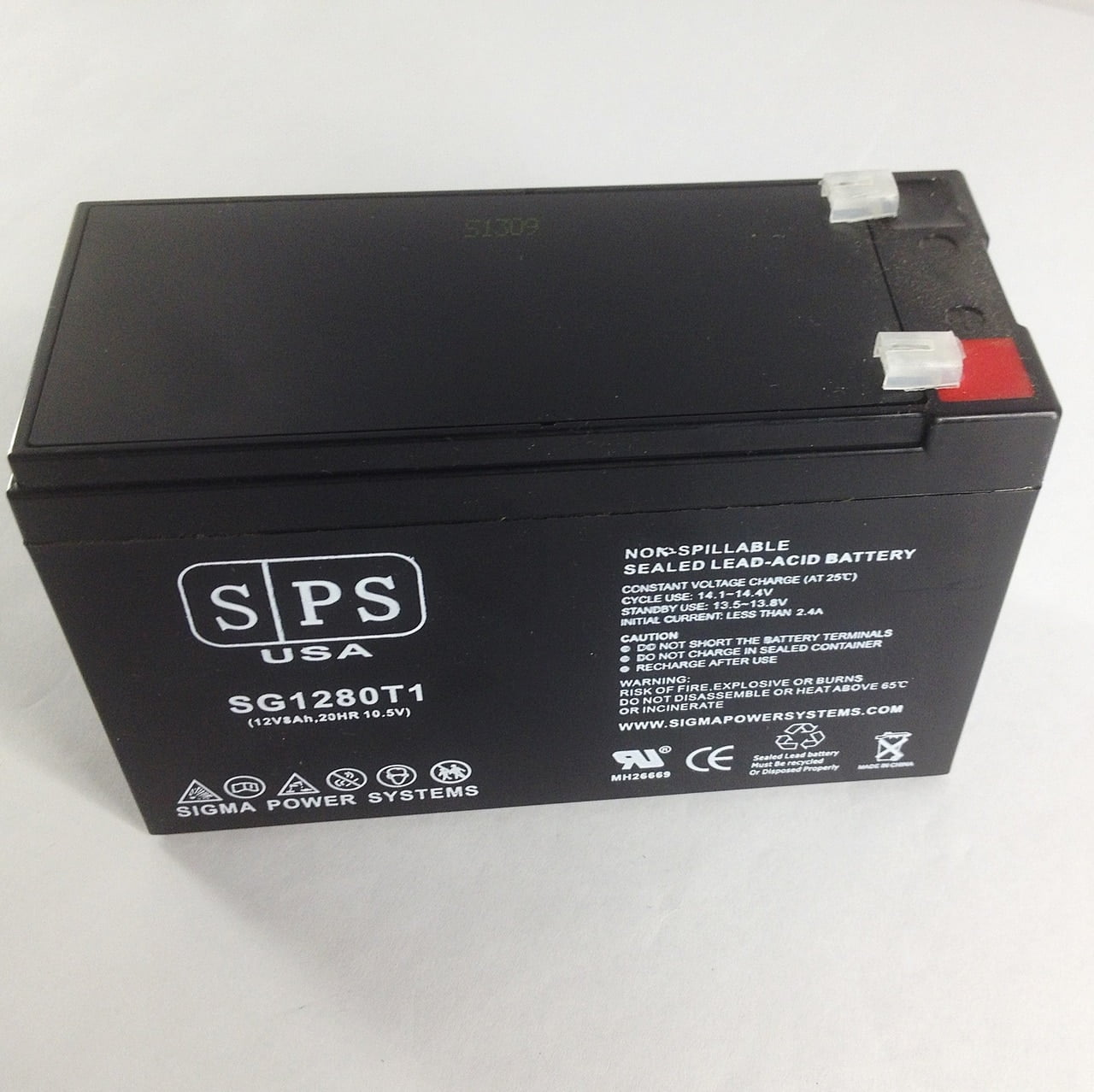 SPS Brand 12V 8 Ah Replacement battery T1 Terminal
