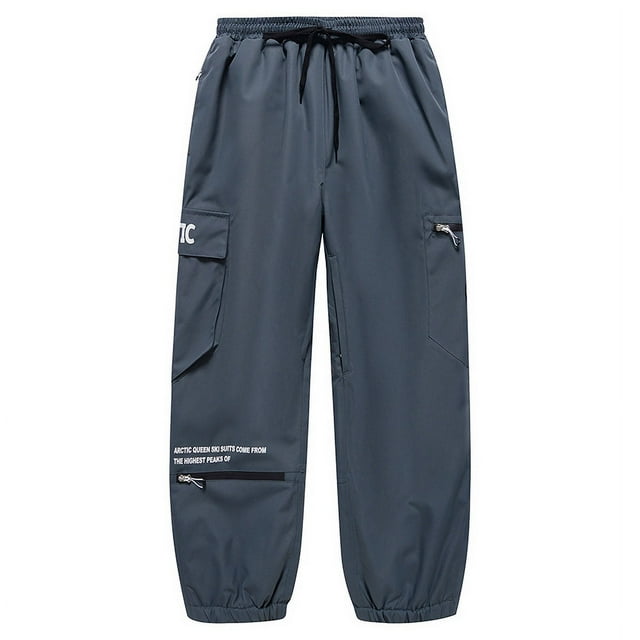 Pantalones de esquí para hombre y mujer, de una sola tabla, de doble tabla, para invierno, para exteriores, resistentes al viento, impermeables, cálidos