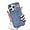 Blue, variant on Compatible with iPhone 15 Pro Luminous Case Glow in The Dark Noctiluncent Fluorescent Case for Women Girly Slim Hard PC Soft Denim Texture Anti Slip Shockproof Light up Phone Cover, Black