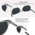 thumbnail image 3 of 2 Pairs Reading Sunglasses with UV400 Protection Lens for Women,Trendy Driving Sun Glasses Shades (Pink+Clear Gray, +2.50 Magnification), 3 of 6