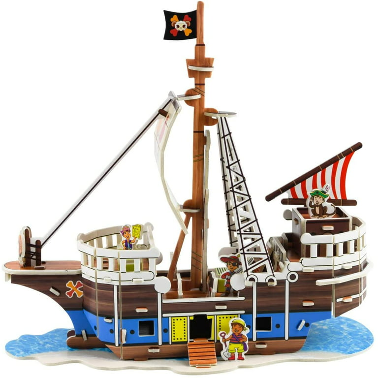 Puzzle 3D Adulte Thor's Pirate Bay Décoration De Bateau Coulé Kit