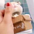 thumbnail image 2 of Figurita decorativa para coche, adorno con cabeza móvil de gato bonito, juguete de regalo Interior para niños, 2 of 4