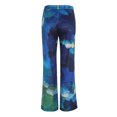 thumbnail image 4 of Yievot Palazzo Pants for Women XL Blue Clearance Womens Thin Casual Skinny Button Pants Elastic Waist Stretch Printing Trousers, 4 of 7