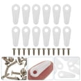 thumbnail image 3 of 100pcs Photo Frame Back Plate Buckles Picture Hangers Kit Backboard Buckles, 3 of 9