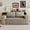 2 Seaters Sofa(Camel), variant on EHANCIS 63" Cloud Sofa, Boneless Corduroy Compression Couch in a Box, No Assembly Required, 2-Seater for Small Space Apartment Living Room, Black