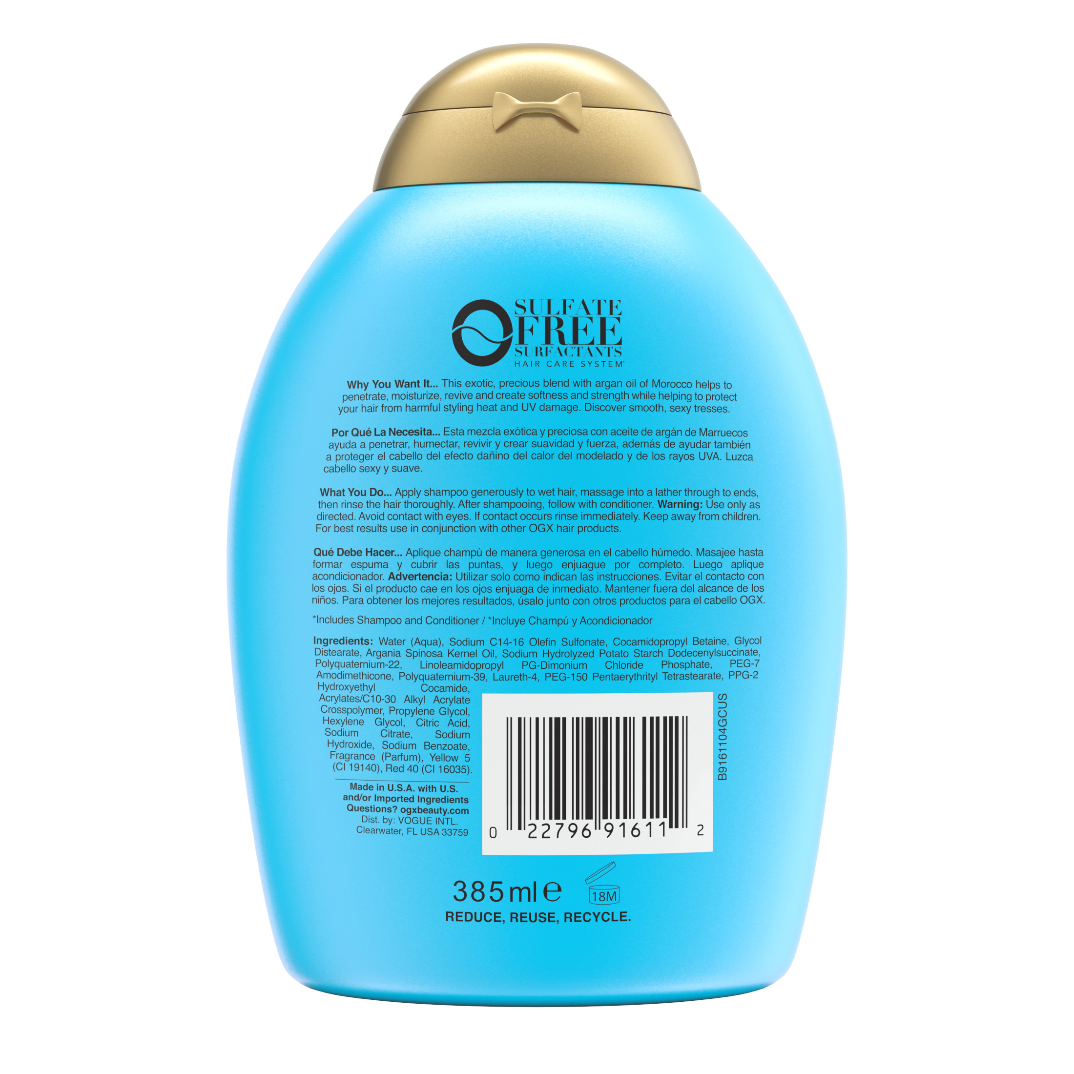 OGX Renewing + Argan Oil of Morocco Moisturizing Daily Shampoo, 13 fl oz - image 11 of 11