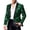 Green, variant on Flowers Blazer for Men Embroidery Suit Jacket Floral Notched Lapel Casual Coat Bash Party Gala Night Out Red L(L)