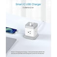 thumbnail image 3 of Power Strip BEVA Cube con 4 salidas y 3 puertos USB, cable de 1,5 m, 3 of 8