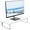 White, variant on VIVO Black Wood 24" Wide Desktop Stand Ergonomic TV Monitor Riser Desk Organizer