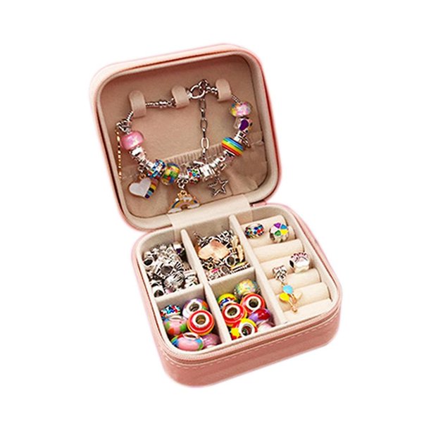 Kit para hacer joyas DENGXMXG pulseras con dijes collares cuentas de regalo juguetes de bricolaje para niños