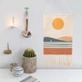 thumbnail image 4 of Arte 50x70cm Creativo Macrame Tejido Tufted Borla Tapiz Franja Tapices para Colgar en Guardería Acción de Gracias Decoración para Ad Paisaje Macarena Tapiz de macramé, 4 of 8