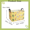 thumbnail image 3 of Rectangular Easter Basket, Empty Easter Basket for Gift, Toy, Easter Gift Storage Basket, Storage Organizer Bin Box, Spring Easter Room Decor, Yellow Egg, 3 of 7
