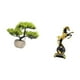 thumbnail image 5 of Árbol bonsái artificial,Árbol bonsái artificial para decoración de escritorio de interior y hogar,Figura de escritorio,Estantería con estatua de caballo para escritorio,oficina y, 5 of 8