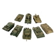 thumbnail image 1 of Kits de Modelos de Tanque 1/72 de 8 Piezas, Juegos de Rompecabezas, Simulación 4D, Ensamblaje DIY para Colección de Juguetes Educativos, Recuerdo, Exh Estilo B, 1 of 10
