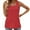 Red, variant on Loopsun Womens Summer Top Plus Size, Tank Tops for Women, Women's Fashion Casual Comfortable Loose T-shirt Sleeveless Top White XXXL