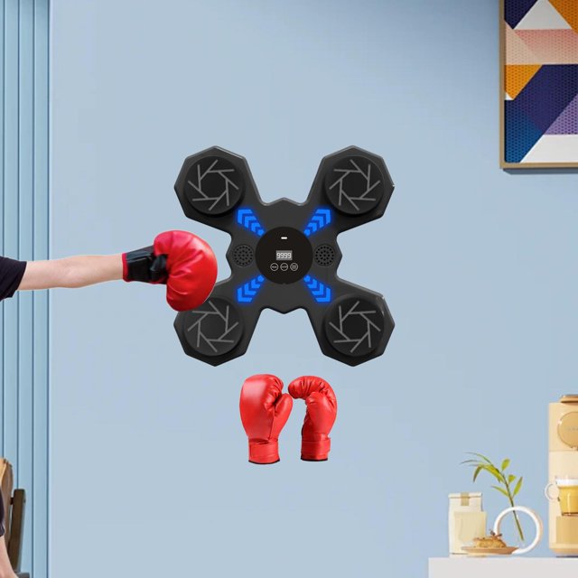 Colaxi Electronic Boxing Machine, Music Boxing Target, Boxing Training Equipment Boxing Training for Sanda Sports Taekwondo Home Use Black
