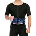 thumbnail image 3 of SHCKE Men Waist Trainer Vest Hot Tank Top Weight Loss Shapewear Zipper Sauna Sweat Body Shaper Workout Shirt, 3 of 5