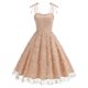 thumbnail image 1 of WILLBEST Vestidos de Algodon Vestido de Verano Vintage para Mujer, Tirantes de Verano, Bordado de Hojas, Malla, Corte A Mediana​​, 1 of 3