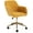 Teddy Yellow, variant on FOXHUNTER Home Office Desk Chair, Swivel Vanity Chair with Golden Legs Computer Chairs Adjustable Rolling Chairs Makeup Chair for Bedroom, Teddy Green
