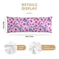 thumbnail image 2 of Body Pillow Cover - Soft Body Pillow Pillowcase, berry blossom branches Elegant Breathable Long Body Pillow Case Cover with Invisible Zipper 20x60in, 2 of 5