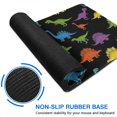 thumbnail image 6 of Long Mouse Pads for Desk,Colorful Dinosaurs Black Pattern Desk Mats on Top Of Desks, Desk Mouse Pad Extra Large with 3mm Non-Slip Base and Stitched Edge for Gaming,Office,Work,Home 31.5"x15.7", 6 of 6