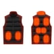 thumbnail image 5 of Puntoco Abrigo/Chaqueta De Cuero Con Capucha, Sin Mangas, Con Calefacción, Control Informal Y Cremallera Para Hombres Y Mujeres, 5 of 5