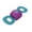 Purple, variant on Pet Life ® 'Chompter' Dura-Chew Plush Waterproof Tugging Nylon Dog Toy