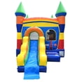 thumbnail image 5 of Pogo Crossover Inflatable Bounce House with Water Slide and Blower, Rainbow, 5 of 5