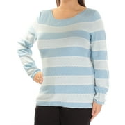 TOMMY HILFIGER $69 Womens New 1049 Light Blue Embroidered Sweater XL B+B