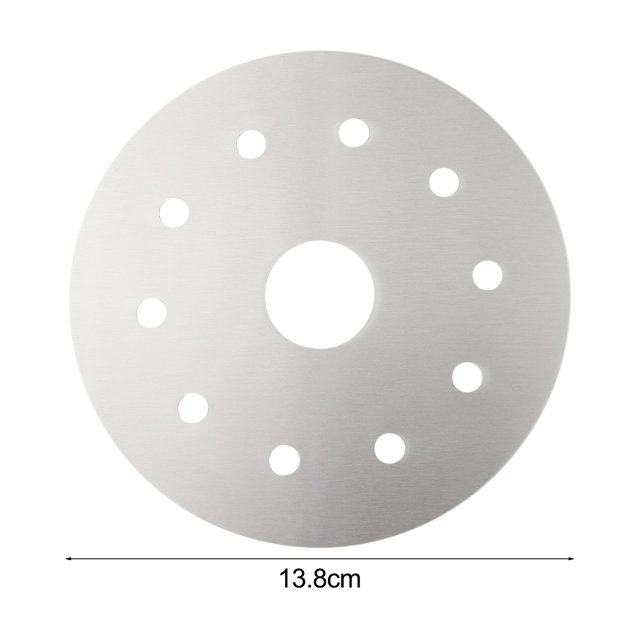 LEFU Stainless Steel Induction Cooker Heat Diffuser Disc Adapter Plate for Glass Pots Casseroles Non-Magnetic Cookware 13.8cm Diameter