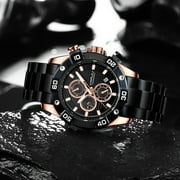 Crrju New Men Watches Top Brand Luxury Chronograph Quartz With Stainless Steel Sports Wristwatch Relogio Masculino - Quartz Wristwatches