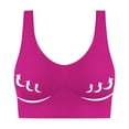 thumbnail image 5 of Sports Bras for Women Plus Size Comfortable Wire-Free Seamless Bra - Breathable Racerback With Light Lift, 5-Piece Pack Hot Pink (4XL), 5 of 5