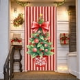thumbnail image 5 of Christmas Door Cover Banner Corgi Dog Bow Bell Design Merry Christmas Banners Background for Winter Holiday Xmas Party Decoration, 5 of 9
