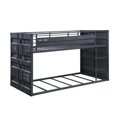 thumbnail image 2 of ACME Lit Superposé Style Conteneur Cargo en Métal Simple sur Simple en Gunmetal, 2 of 4