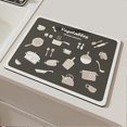 thumbnail image 4 of Countertop Drain Mat with Cute Printed Quickly Absorbs Water Desktop Mat for Ceramic Cups Coffee Cups, 4 of 5