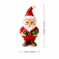 thumbnail image 2 of Gardjoe Premium Collectible Santa Claus Resin Figurine with Hand Painted Details in Red and Green for High End Christmas Tabletop and Shelf Display, 2 of 6