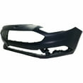 thumbnail image 4 of EPOTOOR Front Bumper Cover Replacement for 2017 2018 Ford Fusion with Tow Hook Hole but w/o Park Assist Sensor Holes Primered FO1000718, 4 of 7