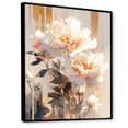 thumbnail image 2 of Designart "Tranquil Peony Blossoms III" Peony Floater Framed Wall Decor, 2 of 5