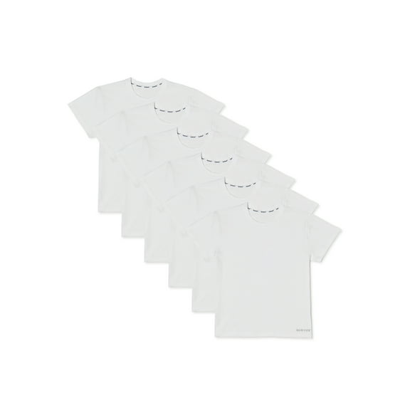 Isotoner, Boys Undershirts, 6 Pack Crew Necks Sizes XS - XL