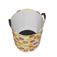 thumbnail image 3 of Daiia Lemon Orange Round Laundry Basket with Handles Thickened Waterproof Circular hamper,Dirty Clothes Storage Basket for Bedroom,Bathroom,College Dorm-Medium, 3 of 8