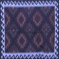 thumbnail image 1 of Ahgly Company Machine Washable Indoor Square Oriental Blue Traditional Area Rugs, 6' Square, 1 of 4