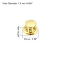 thumbnail image 2 of Uxcell Pin Backs Metal Lapel Pin Backing Enamel Pin Brooch Holder Locking Clasp Gold Tone 10 Pack, 2 of 6